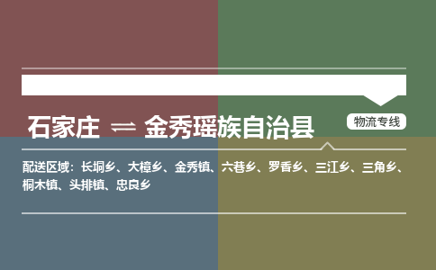 石家庄到金秀瑶族自治县物流公司|石家庄到金秀瑶族自治县货运物流专线全境-省市县+派+送