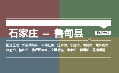 石家庄到鲁甸县物流公司|石家庄到鲁甸县货运物流专线全境-省市县+派+送