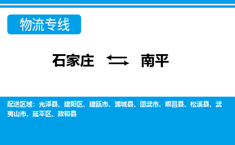 石家庄到南平物流公司-石家庄到南平货运专线【行李托运】携手发展